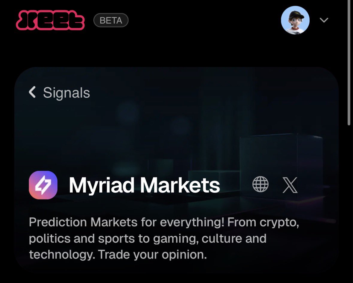 .<a href="/MyriadMarkets/">MYRIAD</a> stands out for being simple but complete at the same time.

the design is clean and easy to navigate, not confusing like most trading platforms. you can explore markets, make predictions, and track outcomes all in one place without getting lost. everything updates