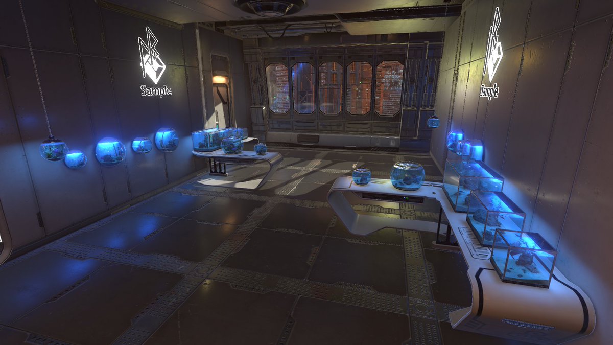 小物アセット展示用ワールドを更新いたしました。

 次の新作アイテム『水槽セット』を展示中です。
発売前にサンプルをぜひ見に来てください。
#VRChat #NR3D 
vrchat.com/home/world/wrl…