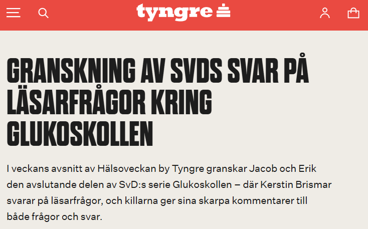 Senaste avsnittet av Hälsoveckan by Tyngre

Granskning av SvDs svar på läsarfrågor kring glukoskollen | Podcast tyngre.se/podcast/halsov…