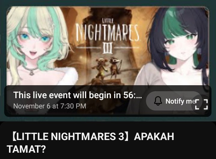 MARI KITA TAMATKAN HARI INI!!!

📅 Kamis, 6 November 2025
🕢 19.30 WIB
youtube.com/live/jiEy4ttKz…