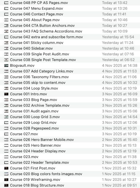 Just to share the painful process at the moment. 

These are the edited versions... like a factory line.