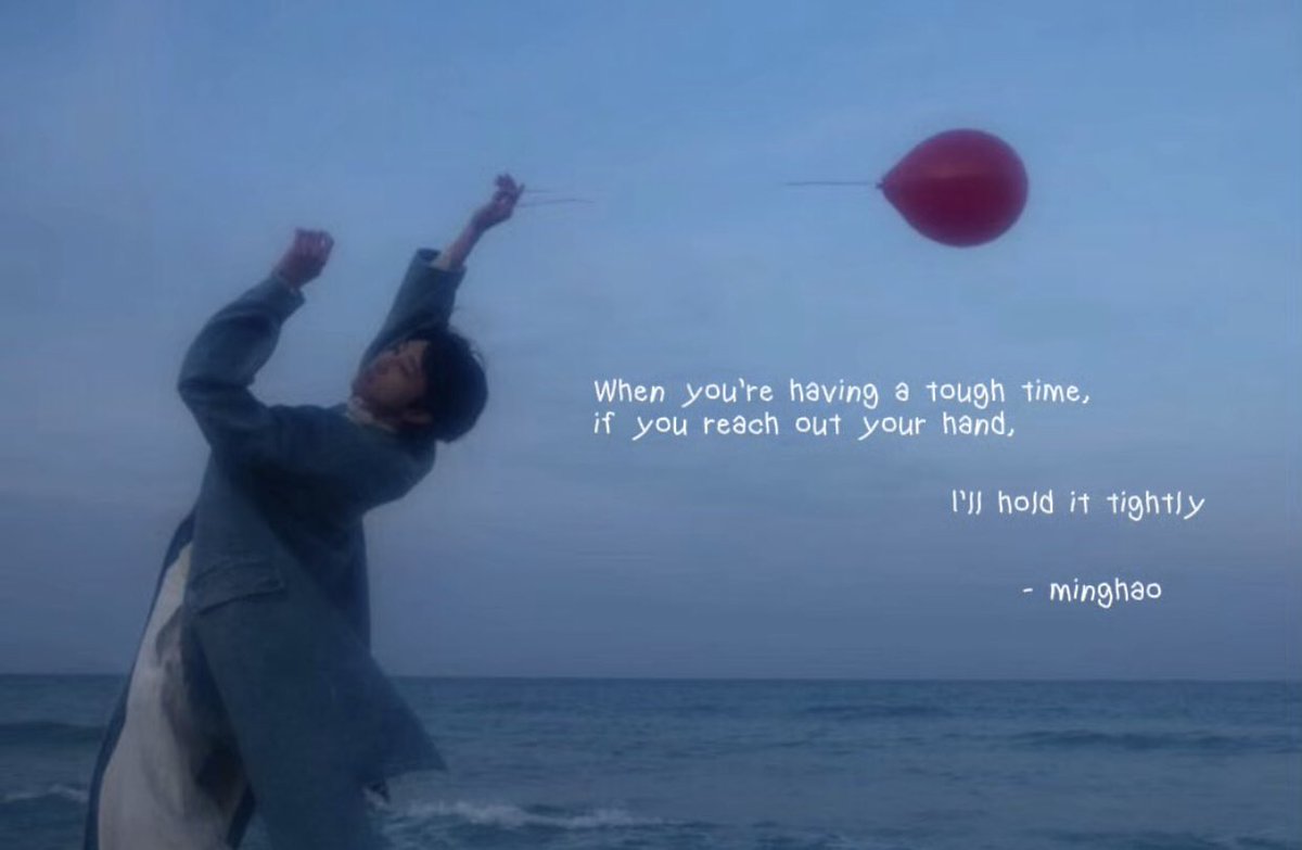 lovrehani's tweet image. beautiful words from #minghao.