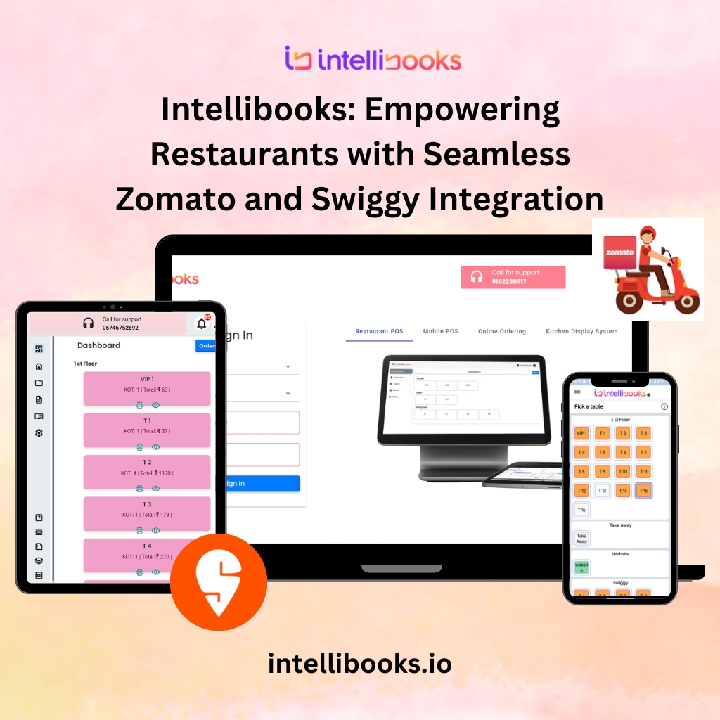 BooksIntelli's tweet image. Visit intellibooks.io for effortless restaurant management powered by Zomato and Swiggy integration. Intellibooks simplifies online orders.
#Intellibooks #ZomatoIntegration #SwiggyIntegration #RestaurantManagement  #FoodDelivery #BusinessAutomation #SmartRestaurants