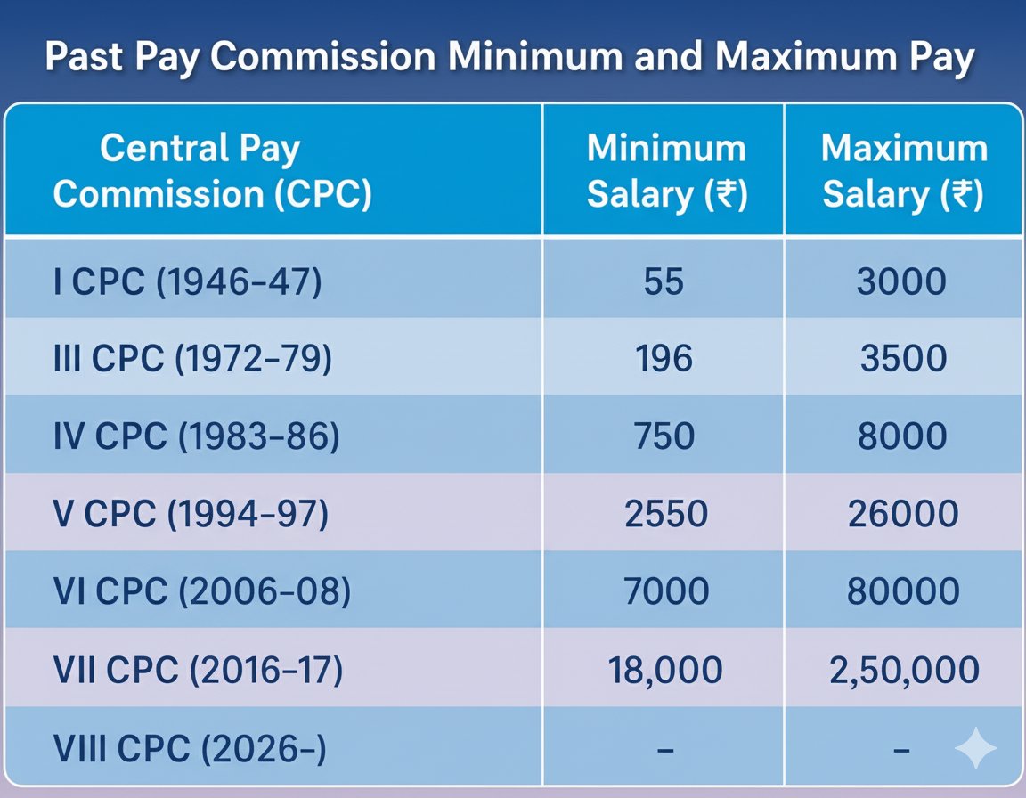 8thpaycommision's tweet photo. Many think government employees earn huge salaries — but their pay is revised only once in 10 years through the Pay Commission. They wait a decade for a revision, Show foresight, not criticism. Support government employees. #8thpaycommission #Centralgovernmentemployees https://t.co/yQIdP2JTCs