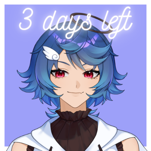AzuuVT's tweet photo. Only 3 days left for my #VtuberDebut ! I hope to see you there! #VTuberUprising https://t.co/uFK1usucQq