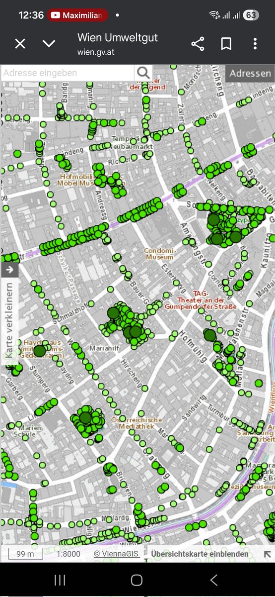CheckyTb's tweet photo. @diaryrauch @papesvergessen @lkoholproblem0 Im Wiener Baumkataster kannst nachschauen, wo es wieviele Bäume gibt. Der Screenshot ist vom 6en Wien Umweltgut https://t.co/nZPrXXDQ9y https://t.co/ijkQ99TUgu