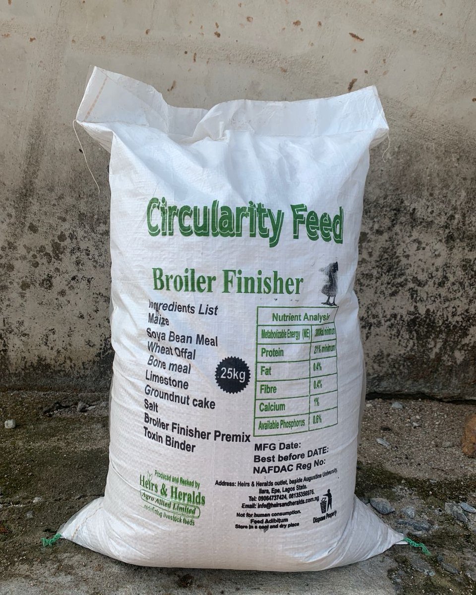 AgrikAce's tweet image. 🚨 Premium Livestock Feeds Now at AgrikAce!
Boost growth &amp;amp; egg production with our quality Circularity Feeds 💪🐓🐖

✅ Broiler Starter &amp;amp; Finisher
✅ Grower Mash
✅ Layer Mash
✅ Pig Feed

📞 +2348075635033 | 
📧 agrikace@gmail.com
#AgrikAce #PoultryFeed #Farmers #Agriculture