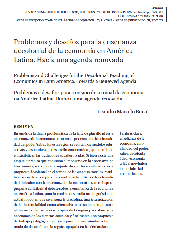 Revista Temas Sociológicos tweet media