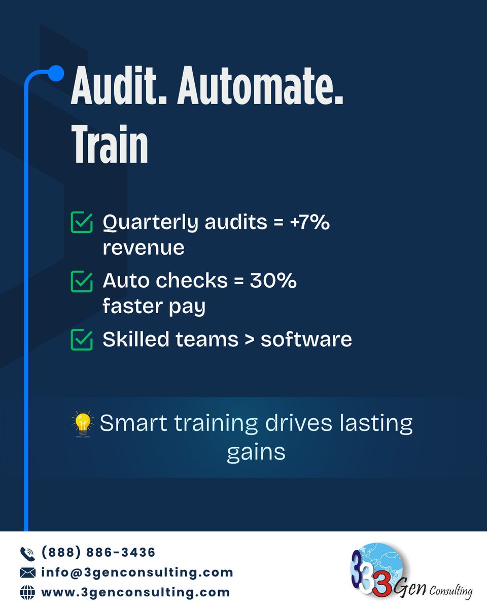 3gen_consulting's tweet image. Billing errors cost U.S. providers billions — and most are preventable. 💸

From outdated codes to missed checks, small mistakes cause big denials.

See 7 best practices to stay compliant &amp;amp; get paid faster 👉 bit.ly/4nFhtvy

#MedicalBilling #MedicalCoding #3GenConsulting