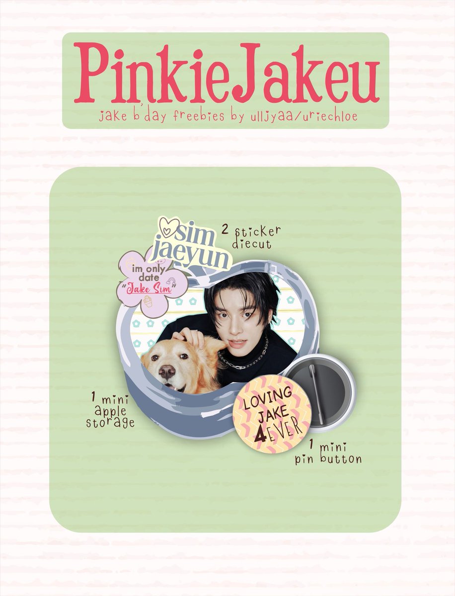 ᡣ𐭩 ⊹ ࣪ 𝒑𝒊𝒏𝒌𝒊𝒆 𝒋𝒂𝒌𝒆𝒖 𝒃'𝒅𝒂𝒚 𝒌𝒊𝒕 𝒂𝒏𝒅 𝒇𝒓𝒆𝒆𝒃𝒊𝒆𝒔 ౨ৎ˚₊
by <a href="/ulljyaa/">ull☆ REST</a> &amp; <a href="/uriechloe_/">uriechloe ON IG!</a> 

how to claim?
౨ৎ like n rt this post
౨ৎ co via 🍊
౨ৎ drop ur @/for the link
౨ৎ limited qty 

PO kit here (6-12 Nov)👇🏻
bit.ly/3LnDDVE
every purchase get freebies!