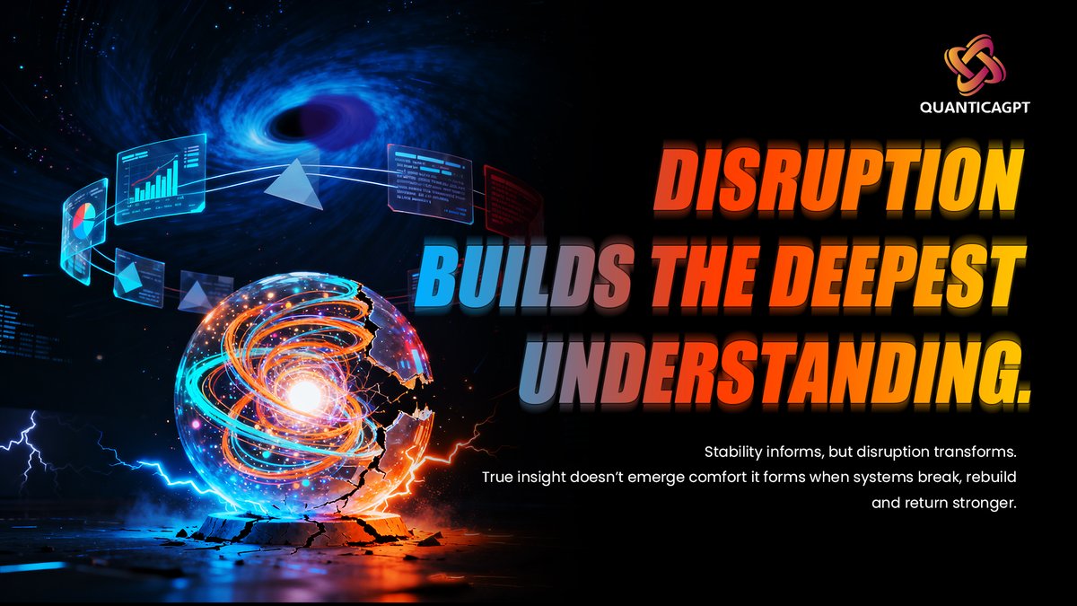 QUANTICAGPT_'s tweet image. 📊 Stability shows control, but disruption builds understanding.
🌐 At Quanticagpt, every interruption is a signal, a moment to rebuild smarter.
🔥 True growth begins when systems are tested and re-engineered to endure.

#Quanticagpt #AITrading #AdaptiveAI #MarketResilience
