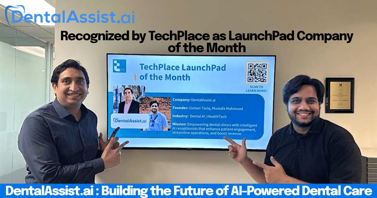 dentalassist_ai's tweet image. 🎉 We’re thrilled to share that DentalAssist.ai has been recognized as TechPlace’s LaunchPad Company of the Month! 🚀

A heartfelt thank you to @TechPlace for supporting innovation and growth in Canada’s tech ecosystem 

#TechPlace #DentalAssistAI #AIinDentistry