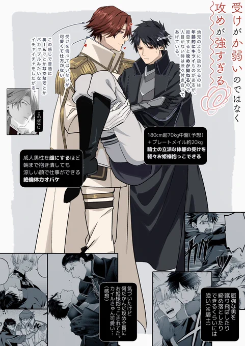 受けがか弱いのではなく、""攻めが強すぎる"""(超重要)
#半魔の竜騎士は辺境伯に執着される 