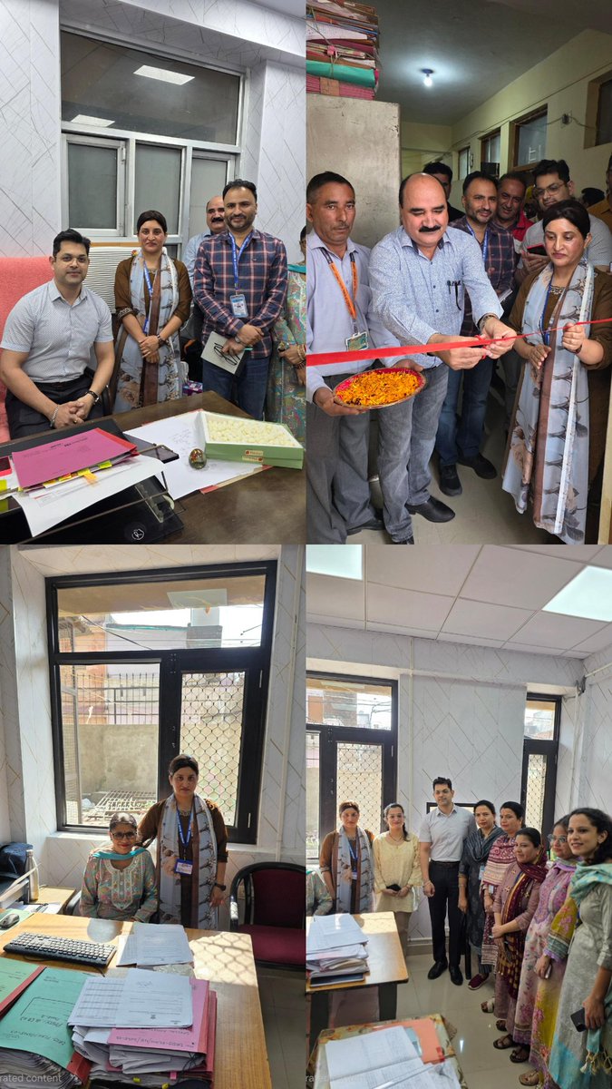 To provide a congenial and efficient working environment for the staff, the upgraded and modernised offices for the officers / officials of the Directorate were inaugurated today by Mrs. Shehnaz Akhtar, Director, Rural Development Department Jammu, under UT Capex 2025–26.