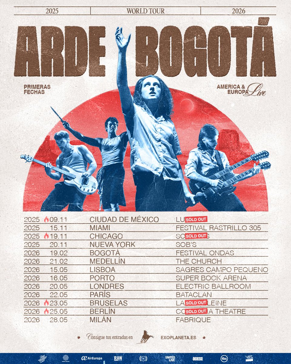 GIRA MUNDIAL - ACTUALIZADA

Venimos a contaros que hay fechas que se agotaron y que en Lisboa, Oporto, y Milán nos iremos a una casa más grande para que nadie se quede fuera y quepa todo el mundo ❤️

Links de venta en: exoplaneta.es