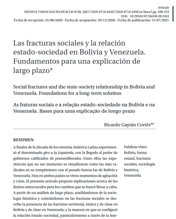 Revista Temas Sociológicos tweet media