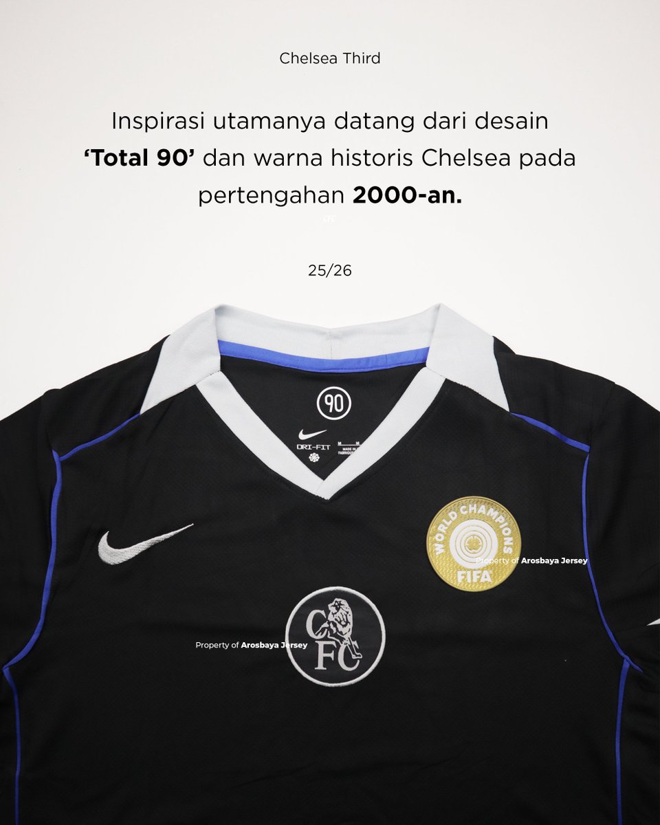 ArosbayaJersey's tweet photo. Chelsea’s 2025/26 third kit takes bold inspiration from Nike’s iconic Total 90 era, blending retro flair with a sharp modern look. ⚽️ https://t.co/7hcTjlTHkQ
