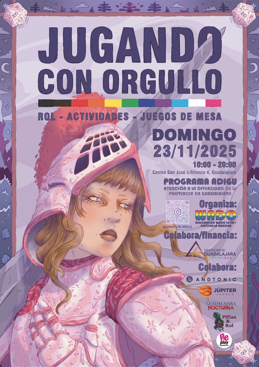 Jugando con orgullo, domingo 23 en Guadalajara. Pasaos a jugar con nosotros!