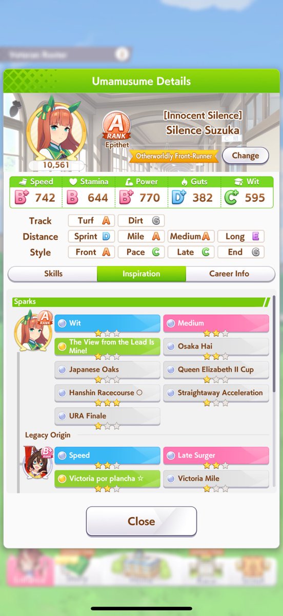 MrPokefreak's tweet photo. @Unknown1542256 @Dooter18769429 @LittorioChezzo Not that great. Here is a other parent i did today with less race wins and done. But arent we talking about how long a career takes? https://t.co/ZnG6Tdnk4L