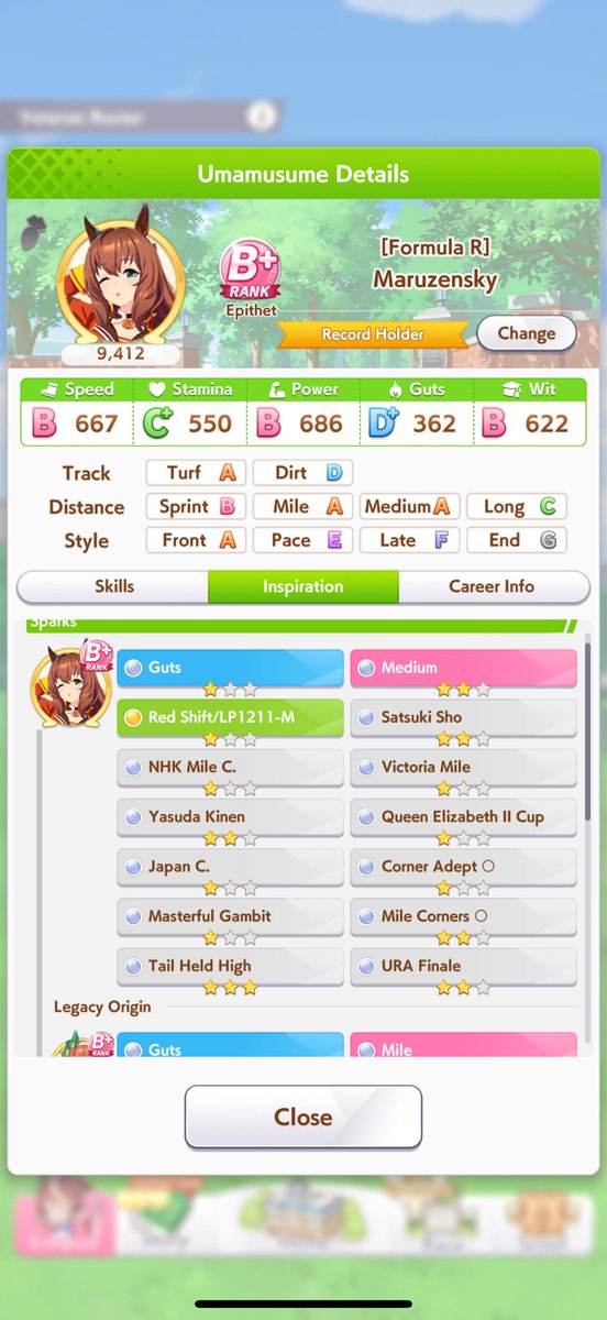 MrPokefreak's tweet photo. @Unknown1542256 @Dooter18769429 @LittorioChezzo Not that great. Here is a other parent i did today with less race wins and done. But arent we talking about how long a career takes? https://t.co/ZnG6Tdnk4L