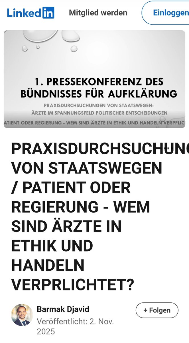 🚨 PRAYER REQUEST for my friend! They have #TAKEN his CHILD! Court toworrow. 🙀

Homeraids on Dissidents haven't stopped in Germany.
It happened while we were trialing the Algo. HE hosted my Conferences in 2021 and <a href="/VeraSharav/">Vera Sharav</a> at #Nuremberg in 2022. 🙏de.linkedin.com/pulse/praxisdu…