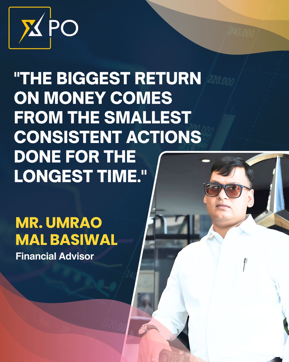UBasiwal's tweet photo. Success in investing doesn’t happen overnight — it’s built on steady, disciplined actions taken over time.
Remember, it’s the small, consistent steps that create the biggest financial impact
:
#WealthBuilding #SmartInvesting #MoneyMatters #umraomalbasiwal #ilovexpo #MindsetShift https://t.co/ICFno1kMi6