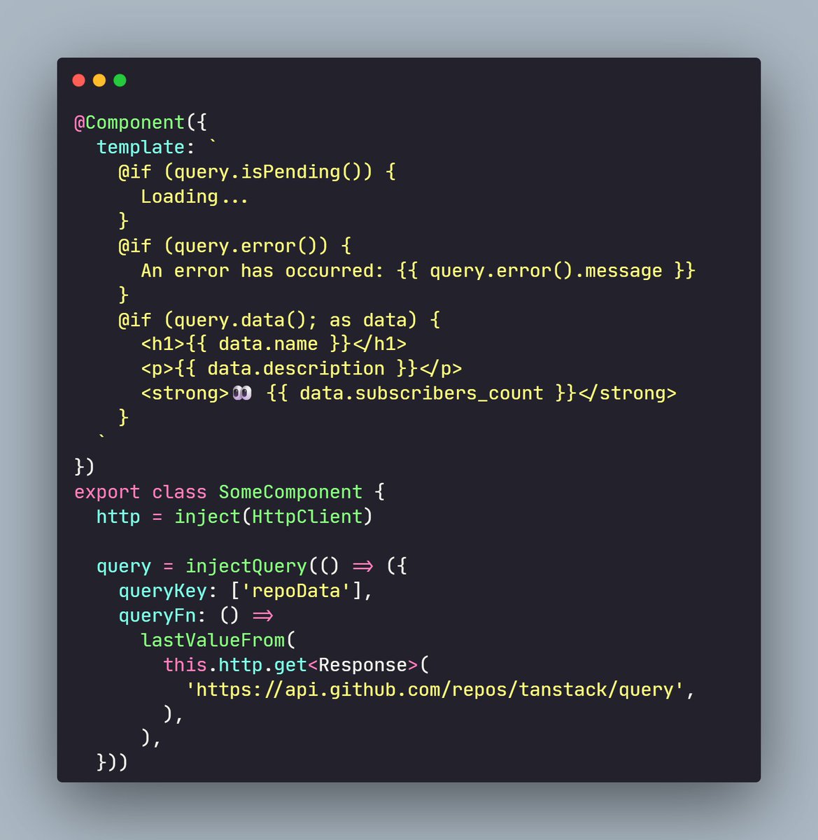 TanStack Query Angular is great! It acts as a store for "server-side ...