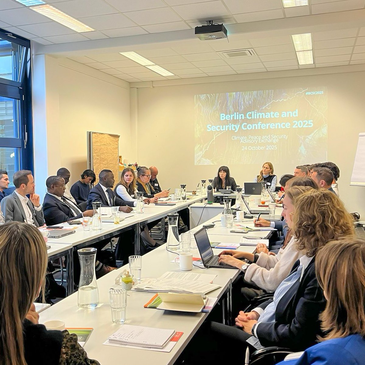 UNDPCrisis's tweet photo. At Berlin Climate Security Conf #BCSC2025, @UN Climate Security Mechanism & @adelphi_berlin convened a Climate Peace & Security Advisory Exchange with @GermanyDiplo support.
The forum discussed ways to advance climate-resilient peacebuilding.
Read more: https://t.co/6mEMlooii5 https://t.co/gYITtEWVf6