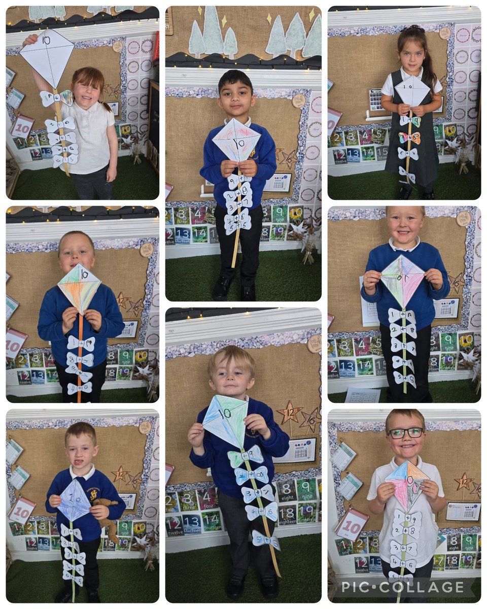 stjosephskly's tweet photo. Year 1 have been busy making number kites to 10! We thought carefully about different number sentences that add up to 10. #SJKmaths #Year1 #ElderClass #WillowClass https://t.co/nXC3HWk4IL