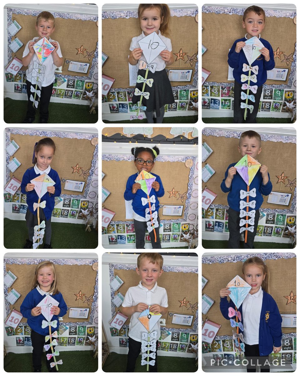 stjosephskly's tweet photo. Year 1 have been busy making number kites to 10! We thought carefully about different number sentences that add up to 10. #SJKmaths #Year1 #ElderClass #WillowClass https://t.co/nXC3HWk4IL