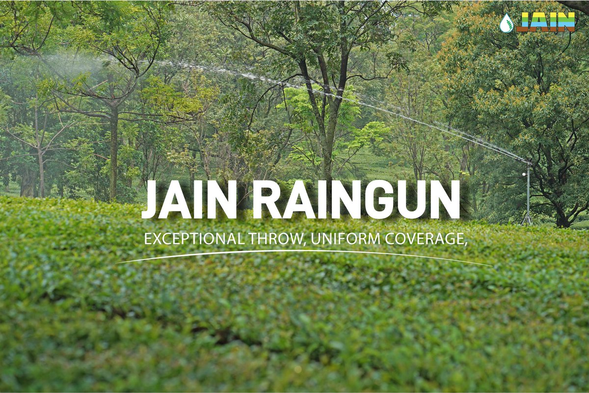 JainIrrigation's tweet image. Watch the Jain Raingun in action, where every drop counts! 🤩

Exceptional throw, uniform coverage, and efficient irrigation for maximum yield💧
