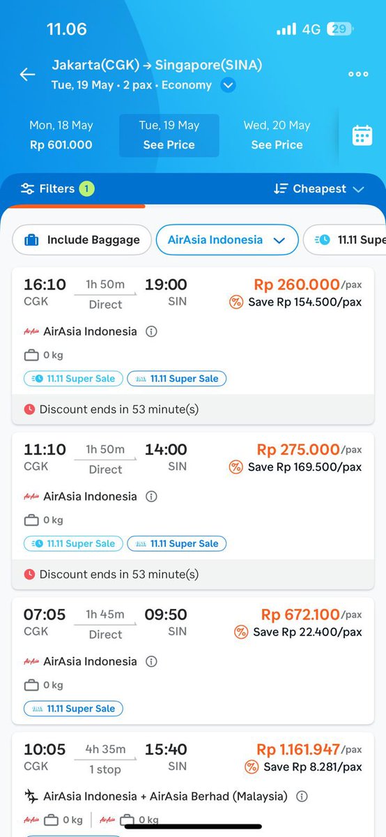 _doraredre's tweet image. Masih gak percaya dapet TIKET PESAWAT PP CUMA 300 RIBU 😭✈️✨

BENERAN GONG BANGET ke Singapore, Bangkok, Malay start 300ribu ✈️

buat yang gapercayaan gausah dibuka trv.lk/11.11supersale… karena pasti shock saking gede diskonnya @traveloka 😱