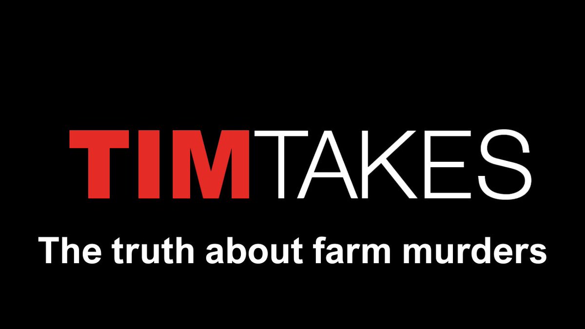 Tim14777's tweet photo. TimTakes Episode 14 - The truth about farm murders is streaming live on Sunday at 19:00 SAST.