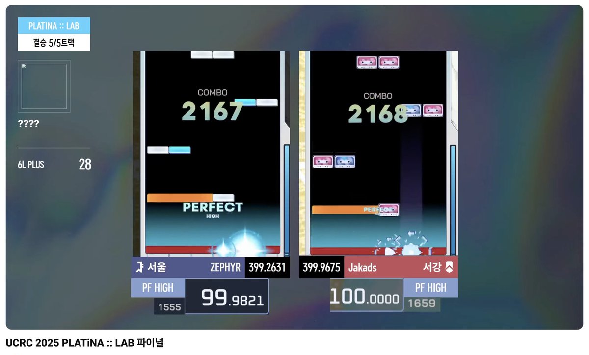 【完成】ささくれページ ㊗️韓国音ゲーPLATiNA :: LABの大会決勝ラスボス曲として私ささくれUK