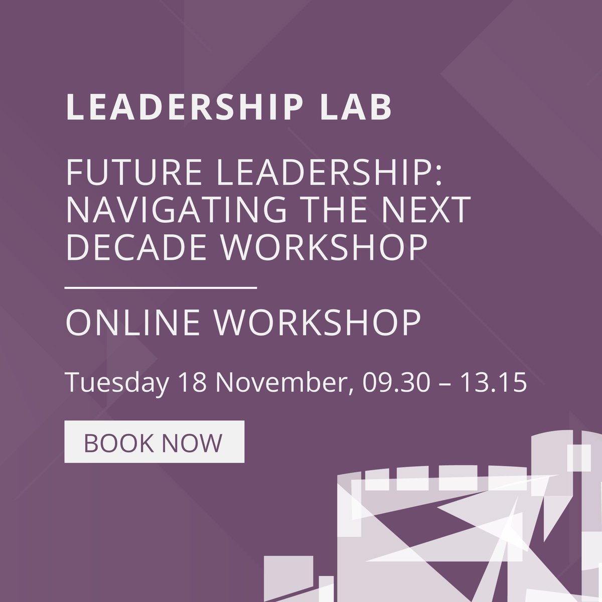 There’s still time to book your place for our ‘Future Leadership: Navigating the Next Decade’ online workshop on 18 Nov. Join us as we explore emerging challenges, trends, and the skills needed for tomorrow’s leaders. 

Date: Tues 18 Nov, 09:30–13:15 

buff.ly/xgmQxEC
