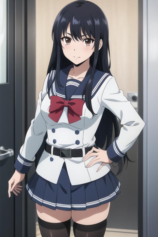 Derex158's tweet photo. Happy birthday to the protagonist of Tenkuu Shimpan, and my main waifu for this anime. A very kind and Nice girl. Happy birthday Yuri Honjo #HighRiseInvasion #TenkuShimpan 🎉🎂🎈❤️💙🤍❤️💙🤍❤️💙🤍❤️💙 https://t.co/7xySpqtBGh