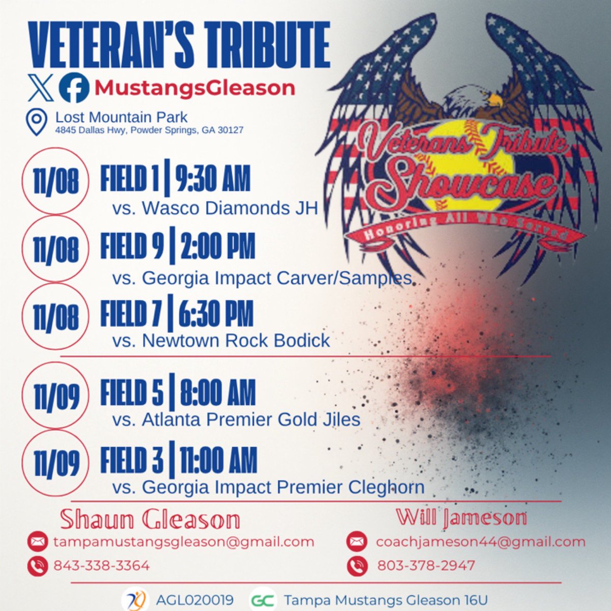 Back on the field in ATL this weekend! Coaches we’d love for you to come check us out!

<a href="/MustangsGleason/">Tampa Mustangs Gleason 16U</a> <a href="/TampaMustangs/">Tampa Mustangs</a> <a href="/ConnectSports_/">Connect Sports</a> <a href="/CoastRecruitsSB/">Coast Recruits 🥎</a> <a href="/SoftballDown/">Down South Softball</a> <a href="/TopPreps/">TOP PREPS - SPORTS NEWS, VIDEOS & INTERVIEWS</a> <a href="/SBRRetweets/">Softball Recruiting Reposts</a> <a href="/gatorjack72/">Girls In The Game</a>