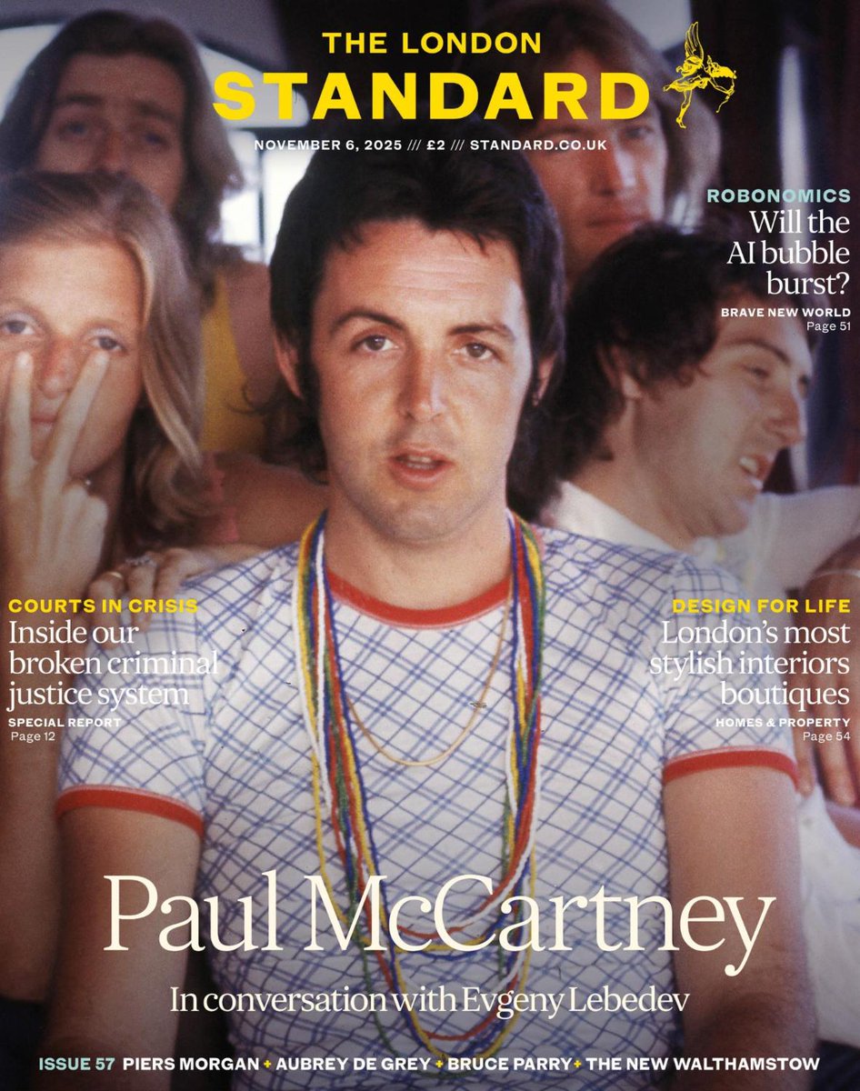 theLDNstandard's tweet photo. Presenting Paul McCartney 🚨

In this week's issue, the Beatles legend opens up to #TheLondonStandard in an exclusive interview 

Make sure you pick up a copy of the paper today and tomorrow 🗞️ https://t.co/AFrv6ueG5O