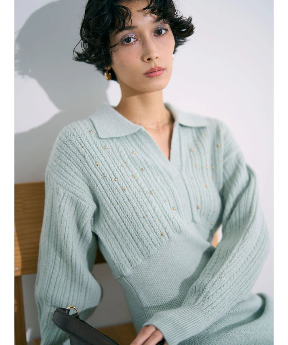 いけぽん⭐SHE tokyo Anna wool silk mint いけぽん⭐SHE tokyo Anna wool silk mint スカート SHE tokyo Anna