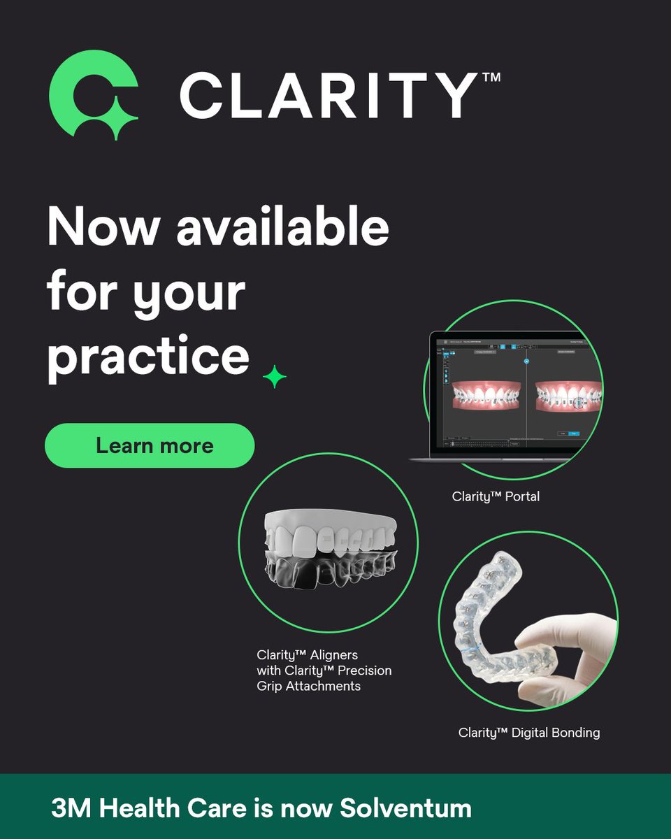 burgeralexander's tweet photo. Discover our Clarity™ orthodontic solutions to truly customise treatment plans and bring added efficiencies to your practice. Go to https://t.co/wwRO7cuGE7 https://t.co/TnxSf1iPME