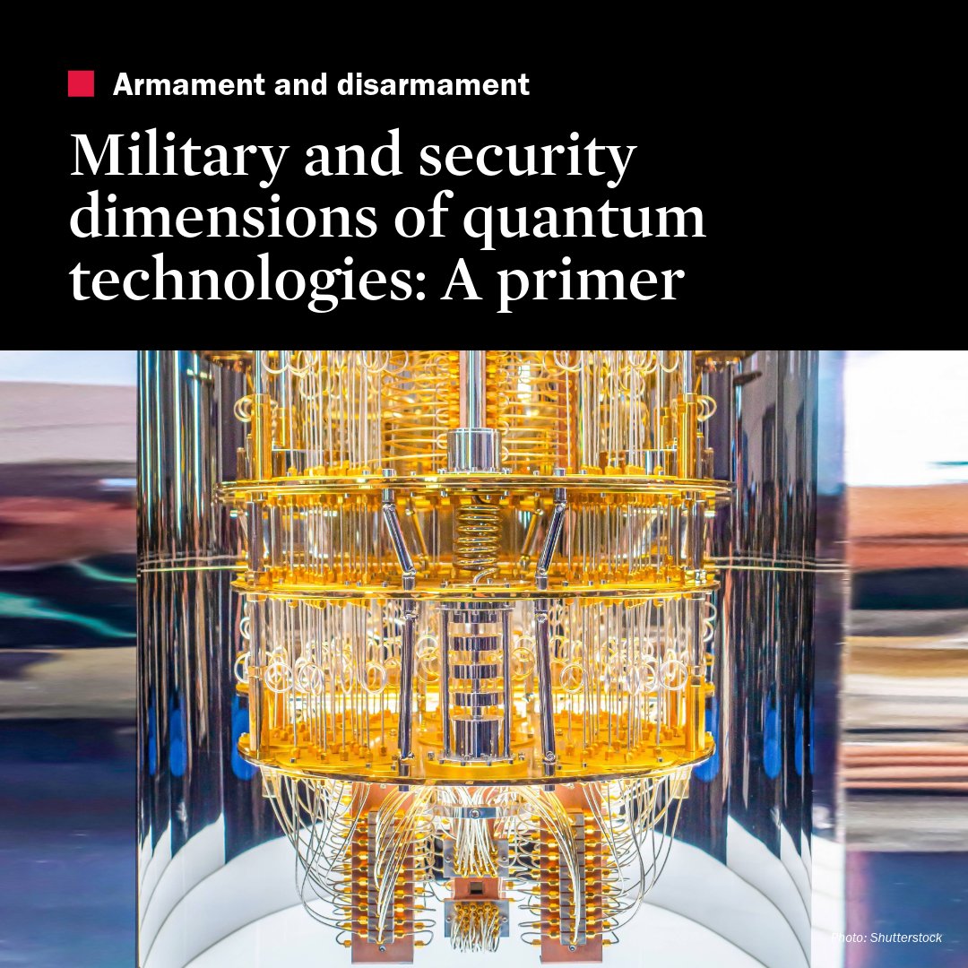 SIPRIorg's tweet image. Quantum technologies are moving rapidly from the lab to real-world defence and security applications—reshaping how information is sensed, shared, and secured. 
Learn more in this report ➡️ doi.org/10.55163/ZVTL1…

#QuantumTechnology #SecurityPolicy #SIPRI #EmergingTech
