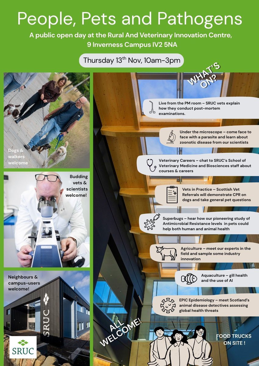 SRUC's tweet image. One week to go! Our Rural and Veterinary Innovation Centre (RAVIC) will open its doors next week. Discover what we do here on Inverness Campus with SRUC School of Vet Medicine &amp;amp; Biosciences, SAC Consulting and SRUC Veterinary Services, and Scottish Vet Referrals will join us.