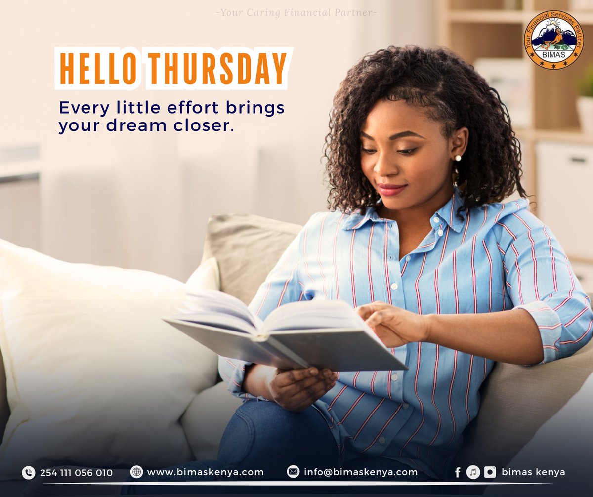 bimas_kenya's tweet image. HELLO THURSDAY! Take a moment to look back, you have come so far already. Keep your focus on what matters most &amp;amp; finish the week strong. BIMAS believes in your journey. Visit your nearest branch &amp;amp; let’s grow your goals together.
#BIMASMicrofinance #HelloThursday #WeeklyMotivation