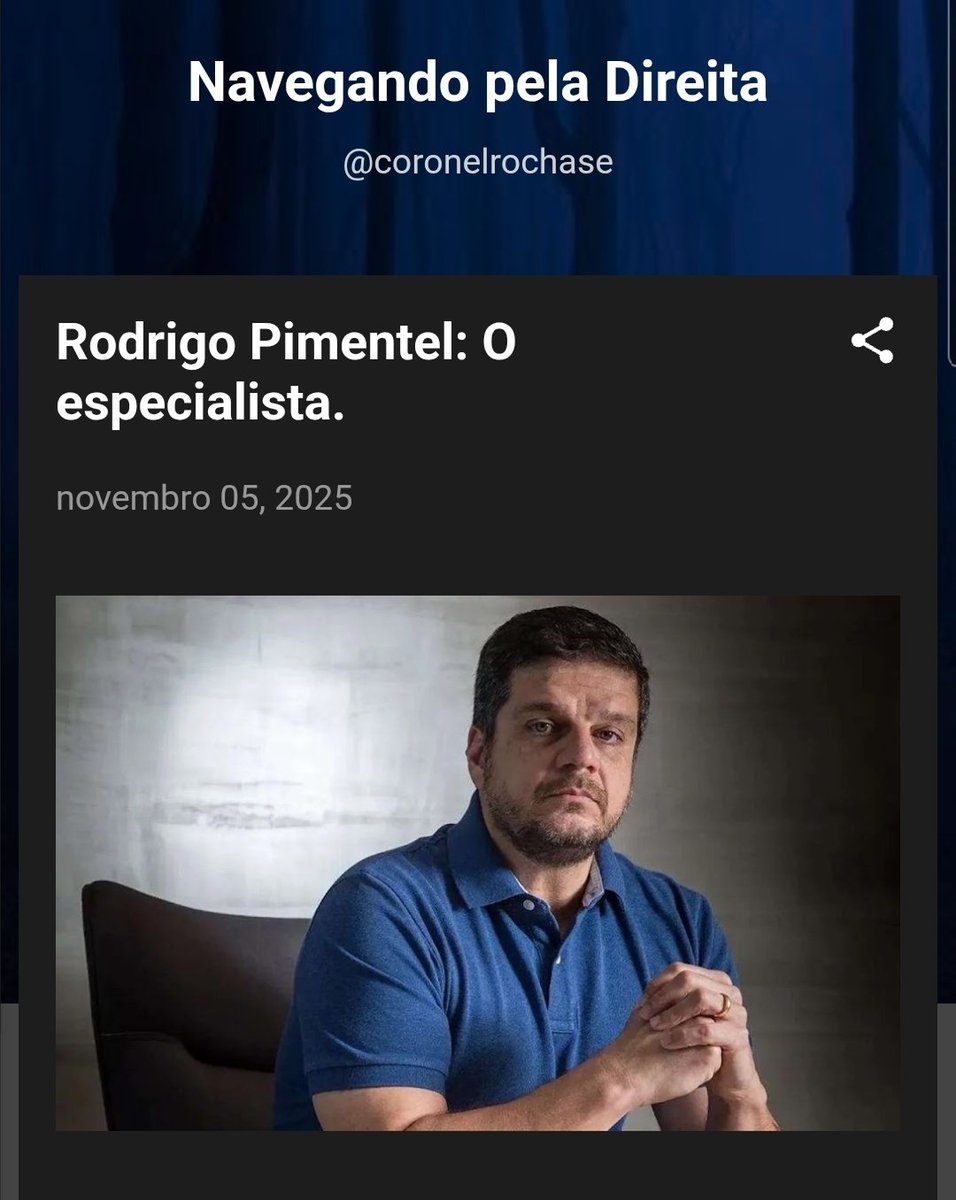 coronelrochase's tweet photo. Rodrigo Pimentel: O especialista. 
por @coronelrochase

@PMERJ @PCERJ @BOPE_PMERJ
https://t.co/htop5aWrRe https://t.co/mB8HjVDVWG