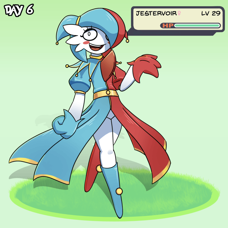 BRUHMYNAMEISDY1's tweet photo. Gardivember Day 6

-Pauline aka Jestervoir-

Arceus' funniest Gardevoir. She is a great entertainer among adults and kids and she never runs out of material for entertainment. But she does have a personal vendetta with her supervisor which she hopes to kill them in their sleep. https://t.co/B7zqq7xoxv