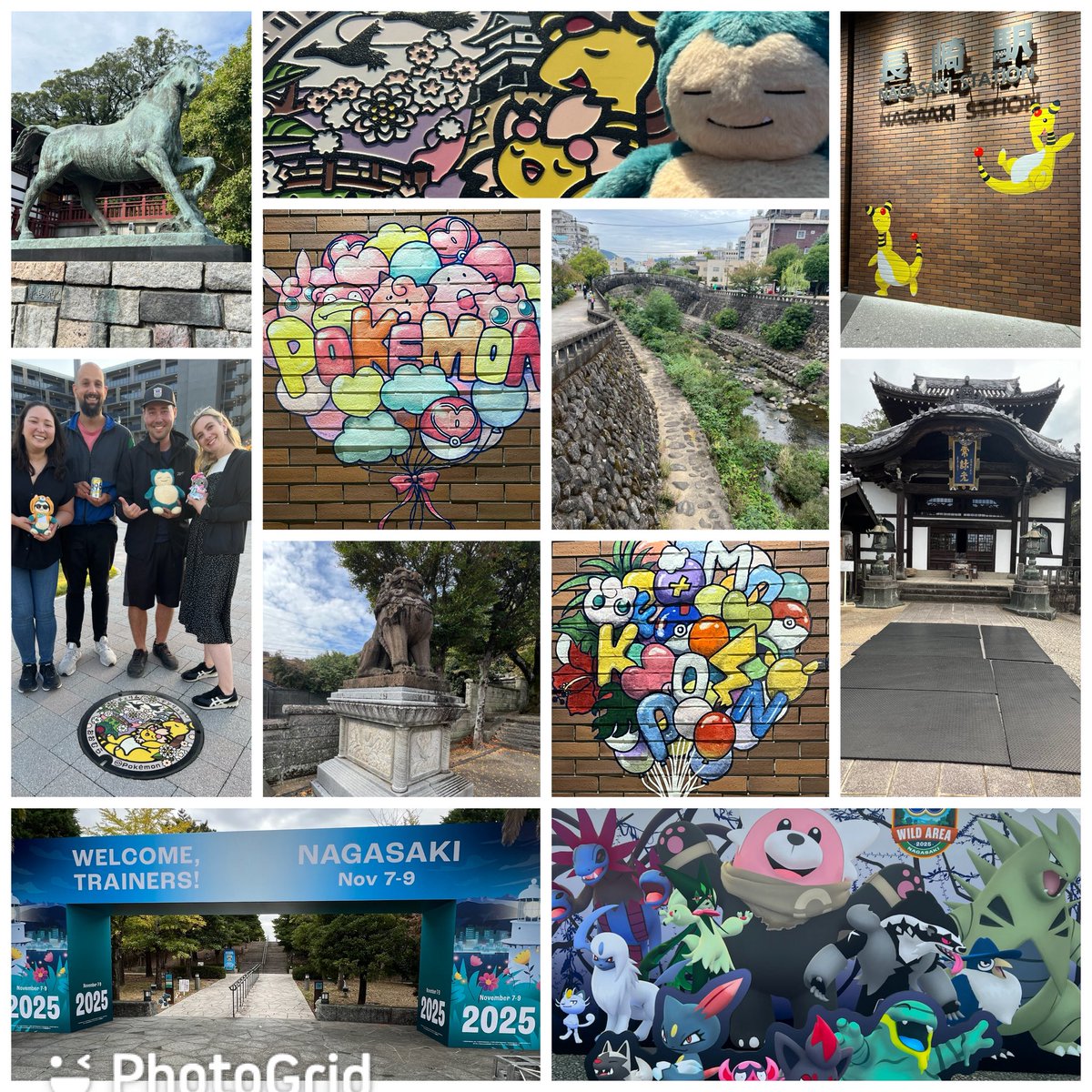 Nagasaki Adventures so far ☺️ Good luck to everyone this weekend &amp; grateful to spend time with friends I got to see so far  🤝 Chaos begins tomorrow 🔥 #Nagasaki #WildArea2025 #PokemonGo