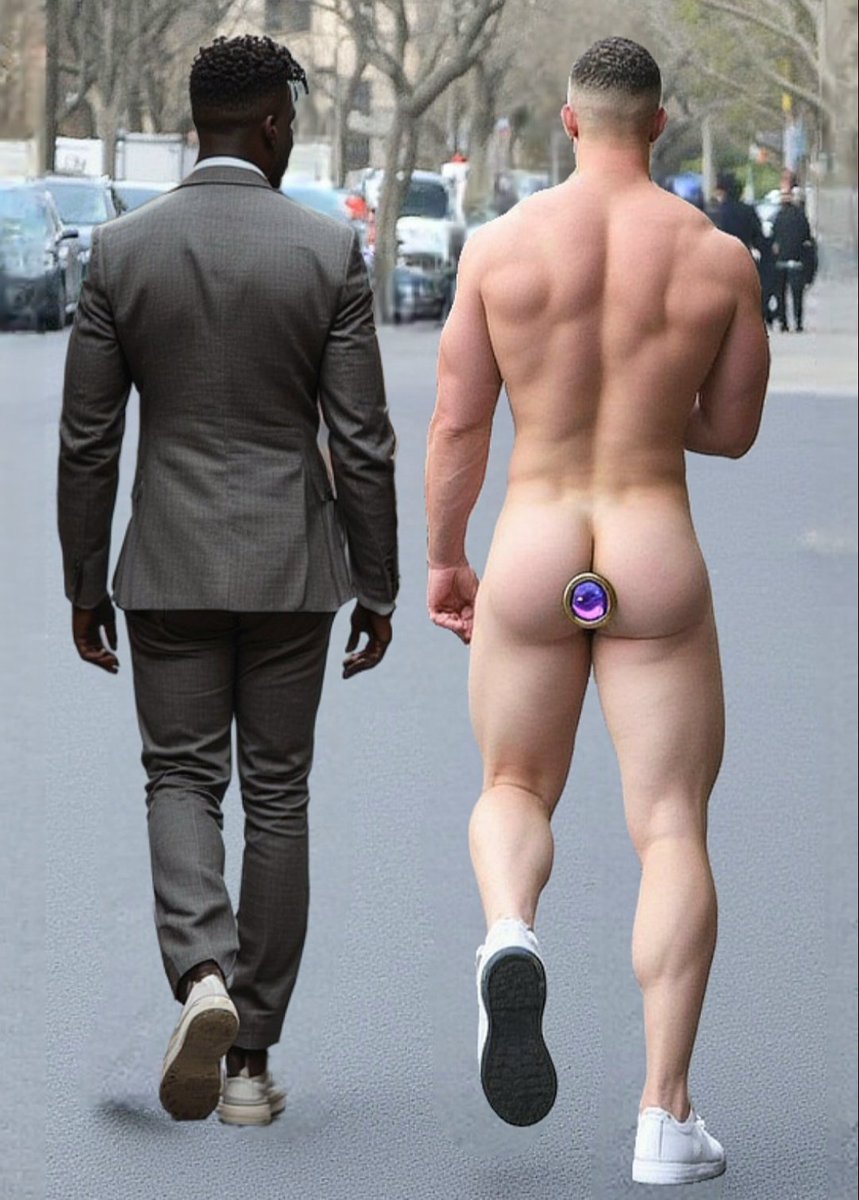 However, in order to protect the subs' feet, many Doms allowed them some sort of footwear in the street...

#FFash 4
#gayBDSM