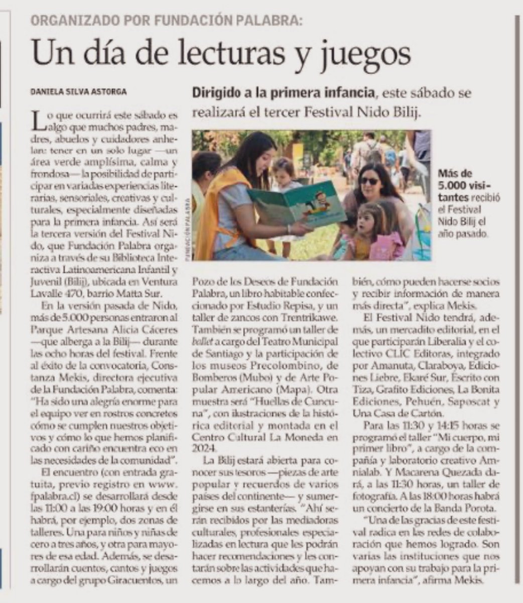 Cuncuna 🐛 sigue dejando 🐾… ahora en Festival Nido Bilij.
<a href="/CCPLM/">Centro Cultural La Moneda</a> <a href="/quimantuvive/">@QuimantúVive</a>