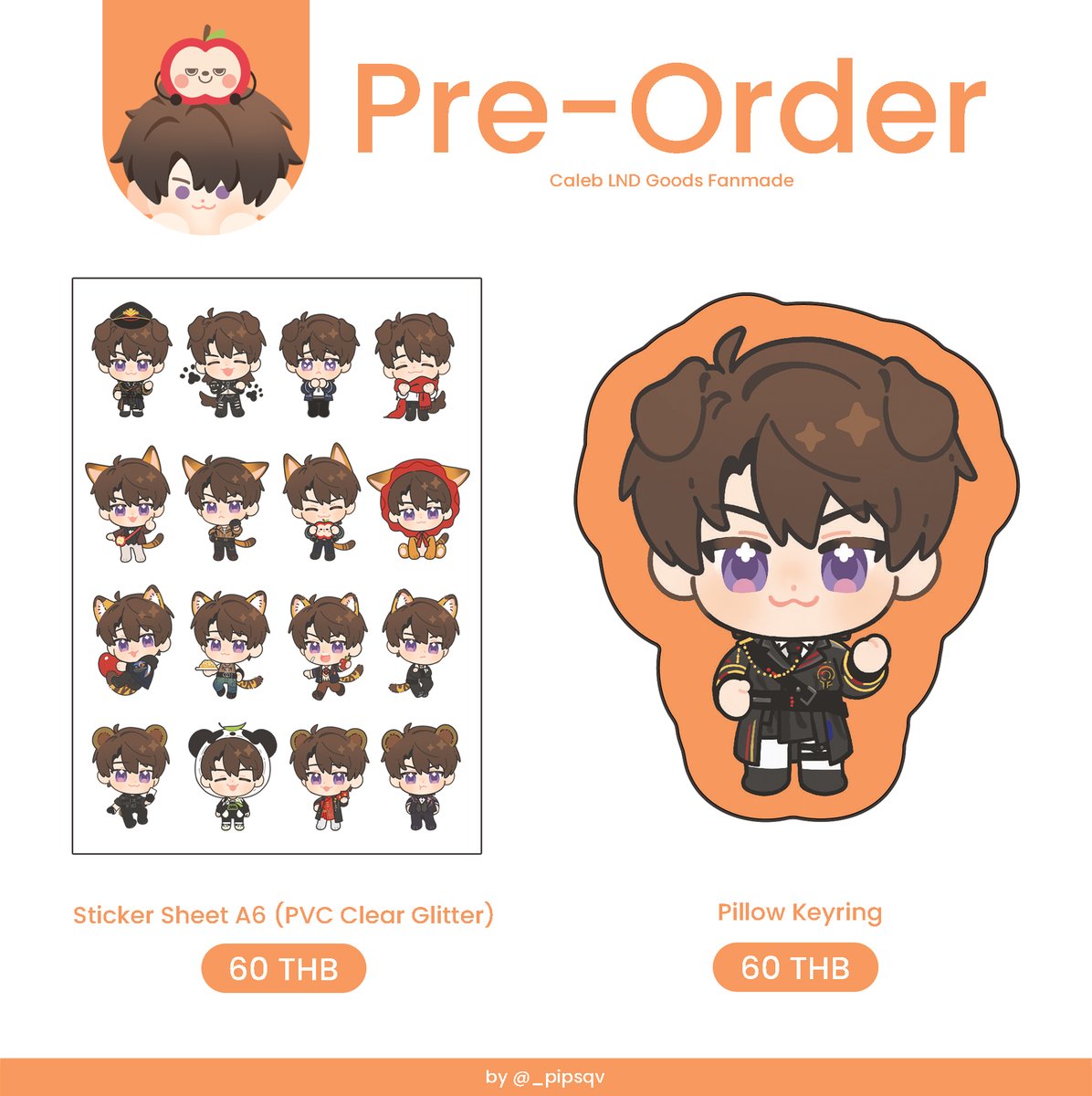 สวัสดีค่า ขออนุญาตก๊อกๆมาแจ้งเปิดพรีน่องไก่(?)กับสติกเกอร์พี่เคเลบค่ะ~  

🔸Pre-Order:  06 พ.ย. - 24 พ.ย. (เวลา 23.00) 

รายละเอียดเพิ่มเติมสามารถเข้าไปอ่านทางลิงค์ฟอร์มกันได้เลยนะคะ 
🔸forms.gle/D3Mw7UDsFCDx5A…

ขอบคุณที่ให้ความสนใจมากๆเลยค่ะ! 🫶🧡