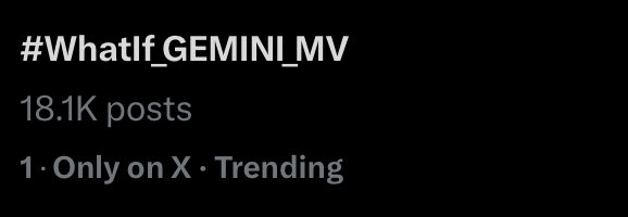 TrendGemini's tweet photo. 🇹🇭 #1 Thailand 

เก่งมากทุกคนนนนนนน ❤️‍🔥

WHAT IF GEMINI MV

#WhatIf_GEMINI_MV https://t.co/v7OT3p9bn5